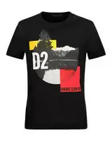 new dsquared herren t-shirt col round hiking team 95